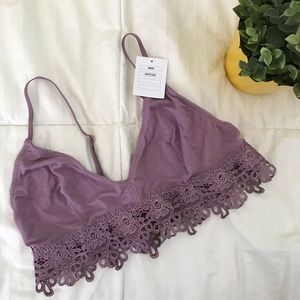 UO Out From Under Sydney Lace Trim Bralette